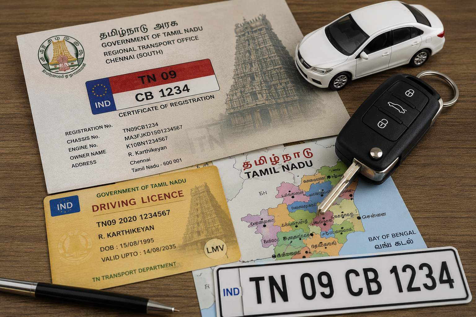 Vehicle documentation and RTO services in Poonamallee
